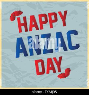 ANZAC Day Abstrakt Stock Vektor