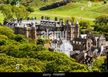 Wahrzeichen von Edinburgh, Holyrood Palace Stockfoto
