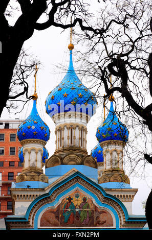 Russisch-orthodoxe Kirche in San Telmo, Buenos Aires, Argentinien. Stockfoto