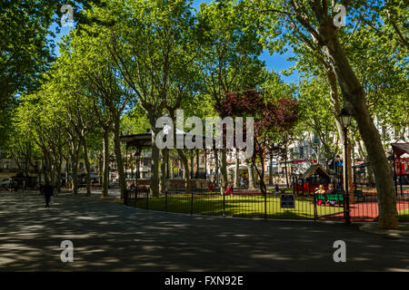 Der Musikpavillon, Place Aristide Briand, Sete, Herault, Frankreich Stockfoto