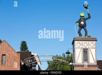 Die Jim Henson Company Hauptquartier der historischen Charlie Chaplin Studios in Hollywood, Kalifornien. Stockfoto