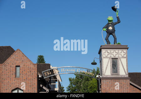 Die Jim Henson Company Hauptquartier der historischen Charlie Chaplin Studios in Hollywood, Kalifornien. Stockfoto