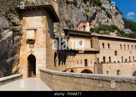 Kloster San Benedetto Heiligtum del Sacro Speco Subiaco, Latium Region, Italien Stockfoto