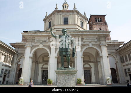 Basilika San Lorenzo Maggiore, Milan, Mailand, Lombardei, Italien Stockfoto