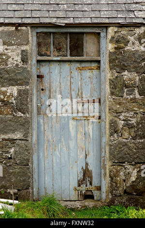 Detail einer alten Scheune neben der A5-Trunk-Straße in der Nähe von Betwys y Coed, North Wales, UK Stockfoto