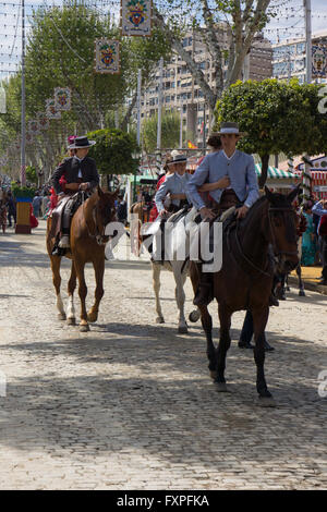 Feria de Abril de Sevilla, April Fair in Sevilla, Andalusien, Spanien Stockfoto