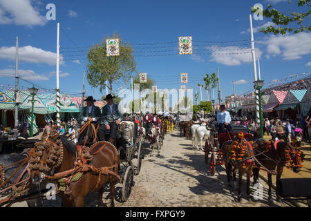 Feria de Abril de Sevilla, April Fair in Sevilla, Andalusien, Spanien Stockfoto