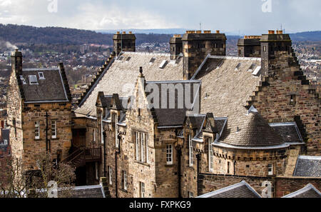 Blick auf das Edinburgh Castle im Herzen von Edinburgh in Schottland, Großbritannien Stockfoto