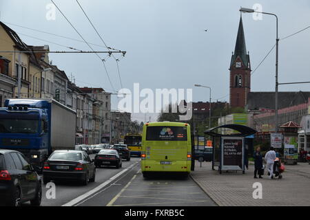 Flügelstrecke Transit Szenen in Teplice, Tschechien. 14. April 2016 Stockfoto