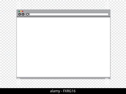 Geöffnete neue Browser-Fenster-Vorlage Stock Vektor