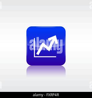 Piktogramm des Graphen. Vektorgrafik für Design-Konzept. EPS-10 Stock Vektor