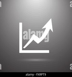 Piktogramm des Graphen. Vektorgrafik für Design-Konzept. EPS-10 Stock Vektor