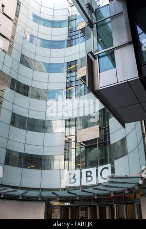 BBC Broadcasting House, Portland Place. London Stockfoto