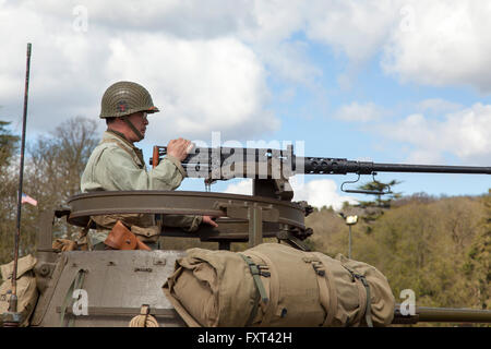 2. Weltkrieg Nachstellung bei Mapledurham, Oxfordshire Stockfoto