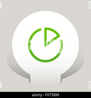 Piktogramm des Graphen. Vektorgrafik für Design-Konzept. EPS-10 Stock Vektor