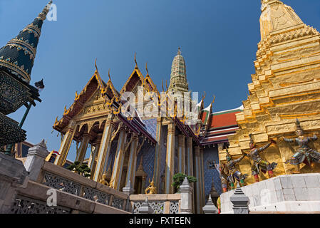 Wat Phra Kaew Grand Palace Bangkok Thailand Stockfoto