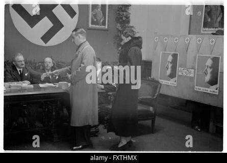 Volksbegehren April 1938 Stockfoto