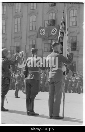 Anschluss Österreichs 1938 Stockfoto