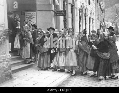 Volksbegehren April 1938 Stockfoto