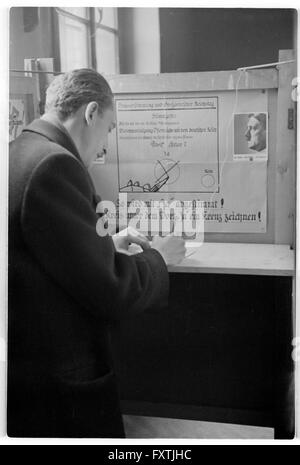 Volksbegehren April 1938 Stockfoto