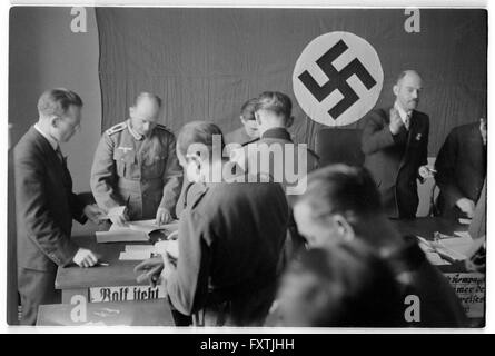 Volksbegehren April 1938 Stockfoto