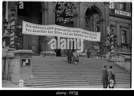 Erster Mai 1938 in Wien Stockfoto