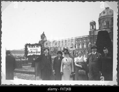 Erster Mai 1938 in Wien Stockfoto