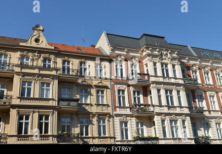 Altbauten, Schmiljanstrasse, Friedenau, Berlin, Deutschland Stockfoto