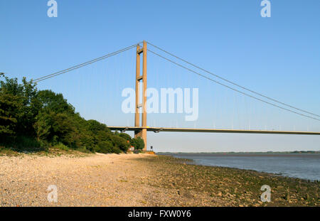 HUMBER BRIDGE HESSLE HULL ENGLAND 30. Juni 2014 Stockfoto