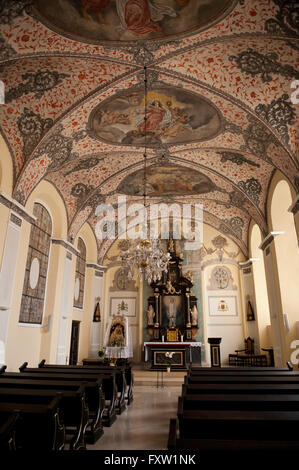 Kaplica Mariacka und Kirchenbänke Zeilen, Mariacka Kapelle in Gdansk Oliwa erzkathedralen Basilika der Heiligen Dreifaltigkeit, der Jungfrau Maria Stockfoto