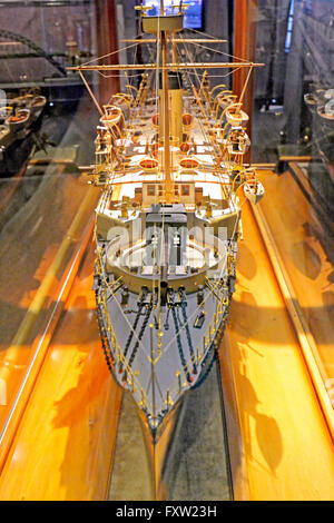 Naniwa Kan japanischen torpedo Boot bei Tsushima Discovery Museum Newcastle Stockfoto