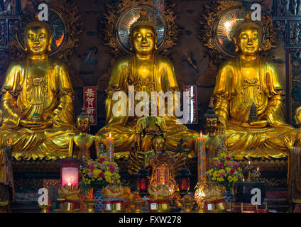 Wat Mangkon Kamalawat, Chinatown, Bangkok, Thailand Stockfoto