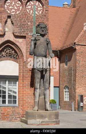 Roland, Altstaedtischer Markt, Brandenburg an der Havel, Brandenburg, Deutschland Stockfoto