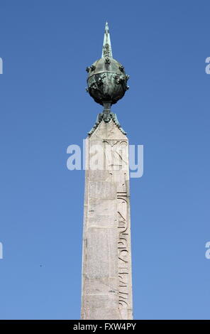 Obelisk des Montecitorio in Rom, Italien Stockfoto