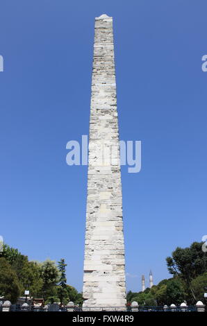 Gemauerten Obelisken, auch bekannt als Constantine Obelisk, in Istanbul, Türkei Stockfoto