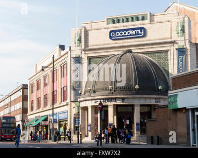 O2 Academy Veranstaltungsort in Brixton London ist eine große Konzerthalle der London Musik. Stockfoto