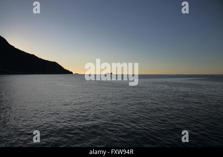 Sonnenuntergang über zweifelhafte Sound in Fiordland in der Nordinsel Neuseelands Stockfoto