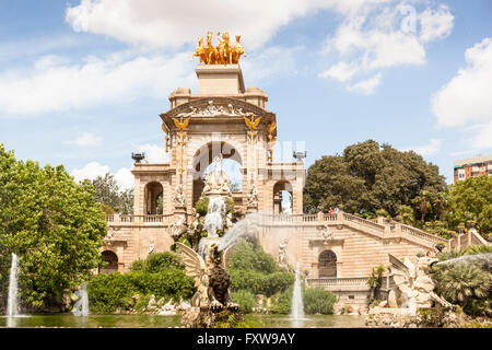 Font Monumental, Parc De La Ciutadella, Barcelona, Spanien Stockfoto