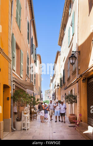 Rue De La Ponche, Saint-Tropez, Frankreich Stockfoto