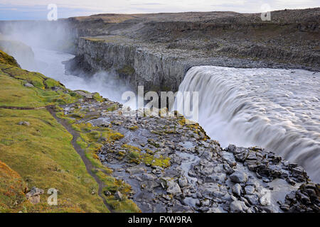 Dettifoss Wasserfälle in der Nähe von Reykjahlid, Island Stockfoto