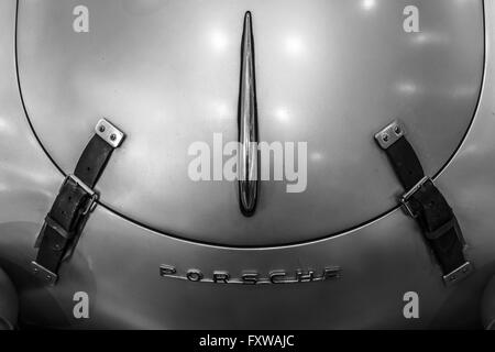 Fragment eines Sportwagens Porsche 356 Speedster. Stockfoto