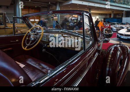 Kabine der Full-size Car Buick Roadmaster Cabrio, 1938. Stockfoto