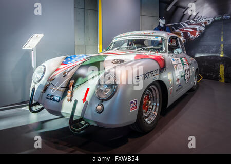 Sportwagen Porsche 356A Carrera Panamericana Coupé, 1953. Stockfoto