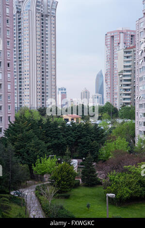 Atasehir ist das neue Bankenviertel von Istanbul Stockfoto