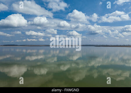 Landschaft in der Bucht der Somme in Picardie, Frankreich Stockfoto