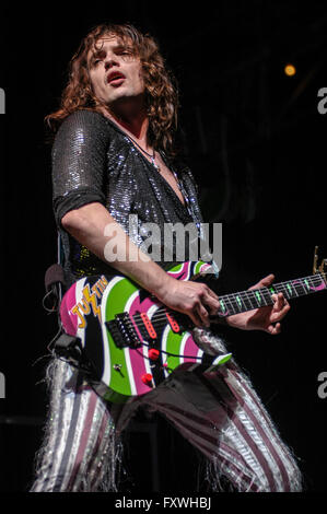 Die Dunkelheit, die live im Alexandra Palace. Fenruary 2006 Stockfoto