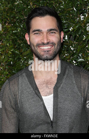 Los Angeles, Kalifornien, USA. 17. April 2016. 17. April 2016 - Los Angeles, Kalifornien - Tyler Hoechlin. John Varvatos 13. jährliche Stuart House nutzen. Bildnachweis: Sammi/AdMedia © Sammi/AdMedia/ZUMA Draht/Alamy Live-Nachrichten Stockfoto