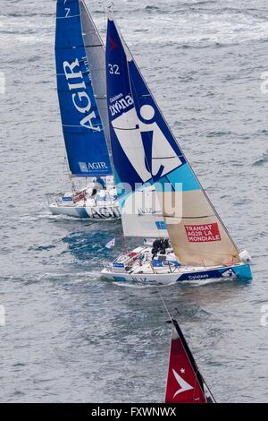 Le Concarneau. 3. April 2016. Bretagne, Frankreich. Der Beginn der AGR2 Segeln WM 2016. © Aktion Plus Sport/Alamy Live-Nachrichten Stockfoto