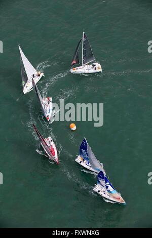 Le Concarneau. 3. April 2016. Bretagne, Frankreich. Der Beginn der AGR2 Segeln WM 2016. © Aktion Plus Sport/Alamy Live-Nachrichten Stockfoto