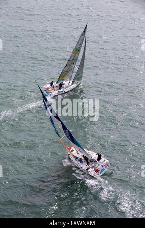 Le Concarneau. 3. April 2016. Bretagne, Frankreich. Der Beginn der AGR2 Segeln WM 2016. © Aktion Plus Sport/Alamy Live-Nachrichten Stockfoto